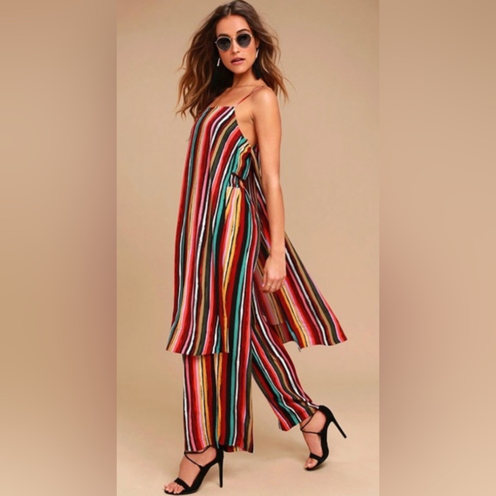 Free People 2 piece striped set